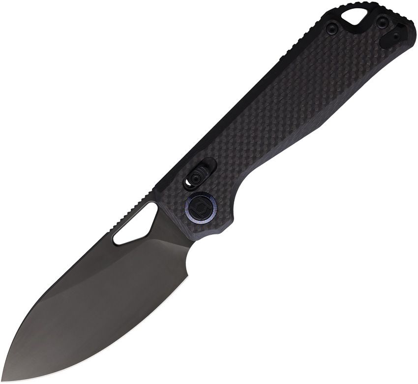 Kunwu Knives - Pulsar XT Lock Black DLC CF - 20