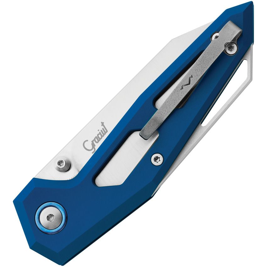 Maniago Knife Makers - Edge Linerlock Blue - Elmax - CLOSEOUT