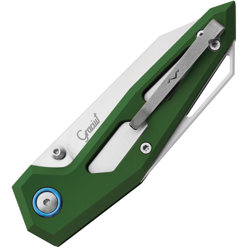 Maniago Knife Makers - Edge Linerlock Green - Elmax - CLOSEOUT