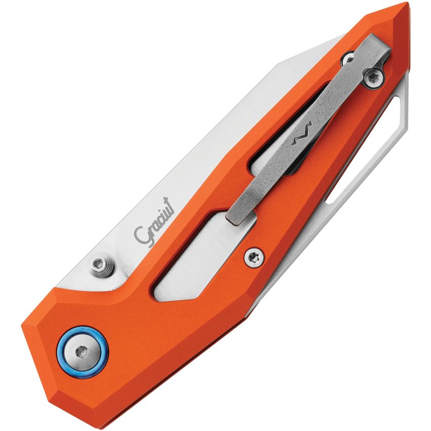 Maniago Knife Makers - Edge Linerlock Orange - Elmax - CLOSEOUT