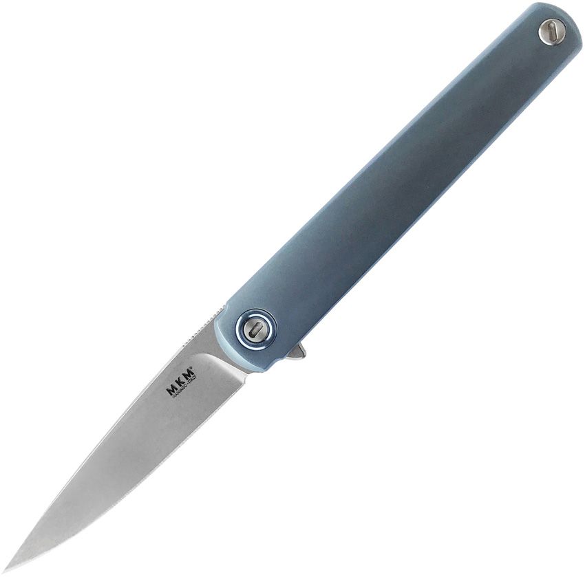 Maniago Knife Makers - Flame Framelock Drop Blue - Bohler M390 - CLOSEOUT