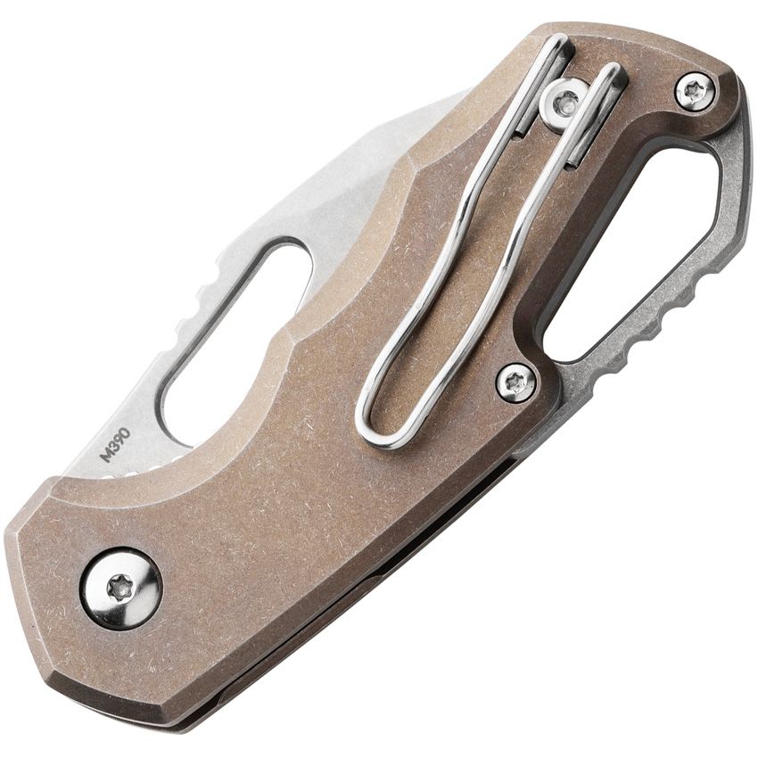 Maniago Knife Makers - Isonzo Linerlock Clip Point Ti - M390 Bohler - CLOSEOUT