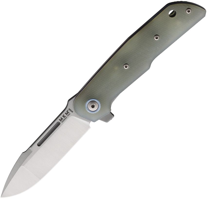 Maniago Knife Makers - Clap Linerlock Jade G10 - CLOSEOUT