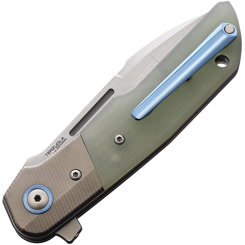 Maniago Knife Makers - Clap Linerlock G10/Titanium - CLOSEOUT