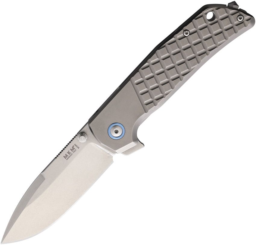 Maniago Knife Makers - Maximo Framelock Ti Stonewash - M390 Bohler - CLOSEOUT