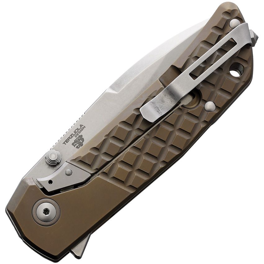 Maniago Knife Makers - Maximo Framelock Stonewash - M390 Bohler - CLOSEOUT