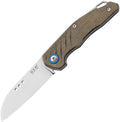 Maniago Knife Makers - Root Slip Joint Green Micarta - M390 Bohler - CLOSEOUT