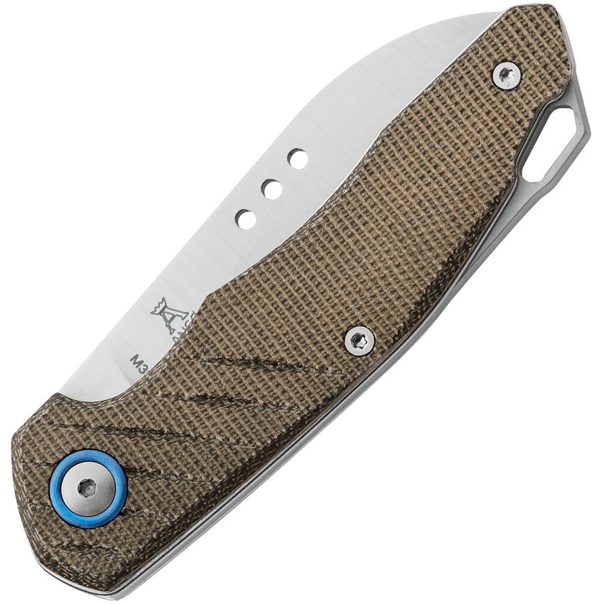 Maniago Knife Makers - Root Slip Joint Green Micarta - M390 Bohler - CLOSEOUT