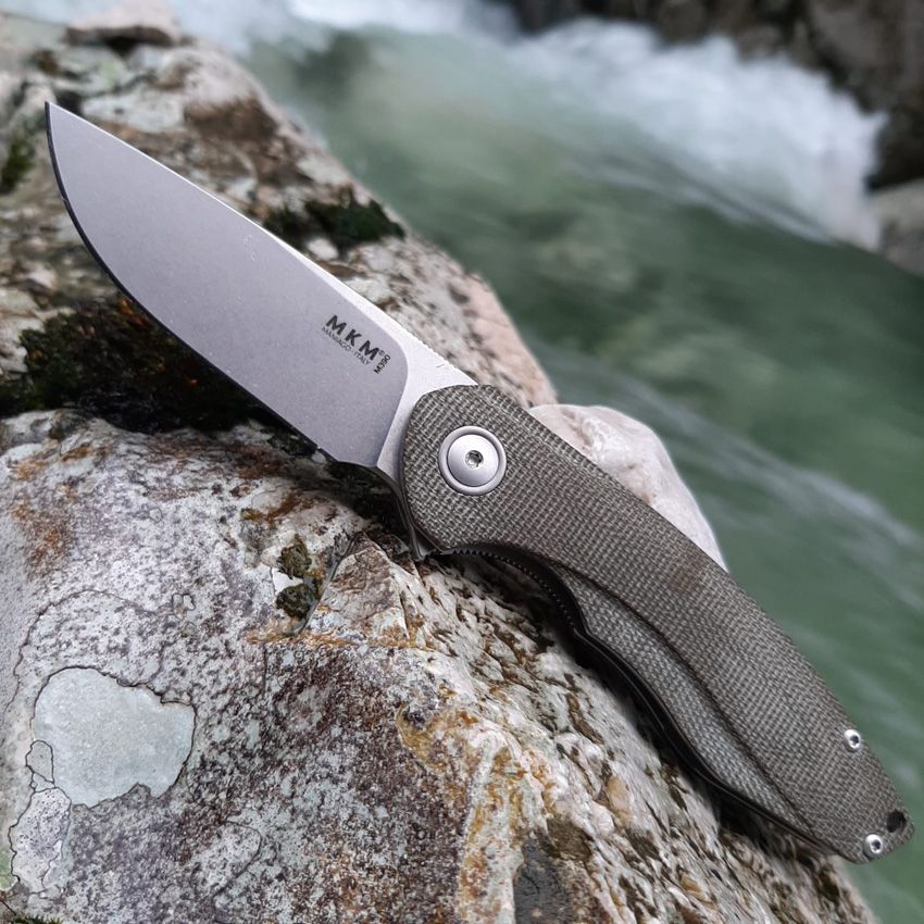 Maniago Knife Makers - Timavo Linerlock Viper Green - M390 Bohler - CLOSEOUT