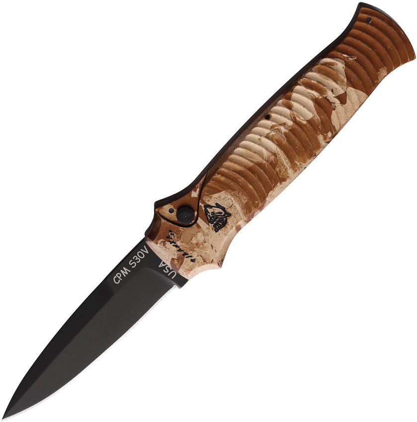 PIRANHA KNIVES - Auto Bodyguard Button Lock