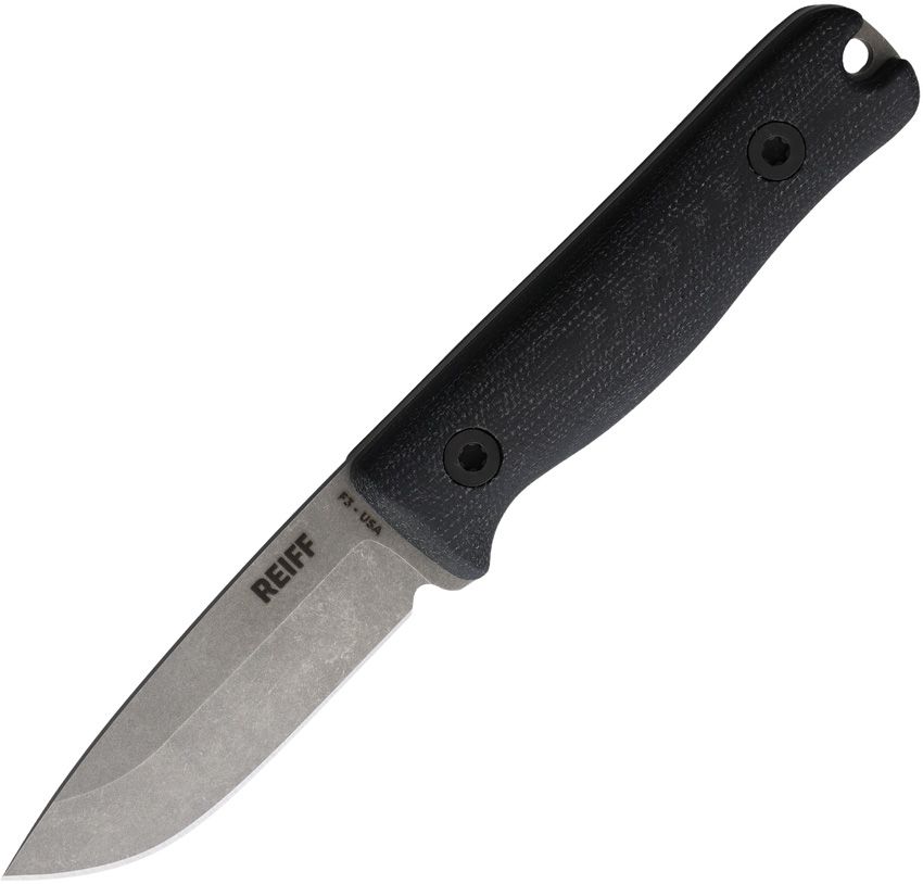 REIFF KNIVES F3 EDC Fixed Blade - Micarta