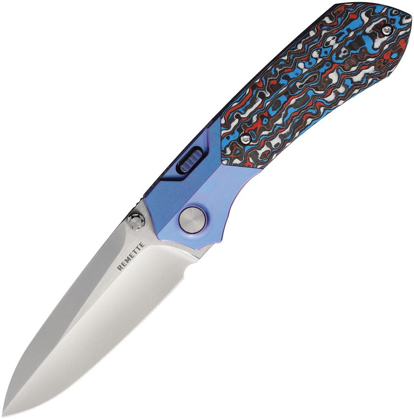 REMETTE - Meteor Button Linerlock Ti/CF - 30