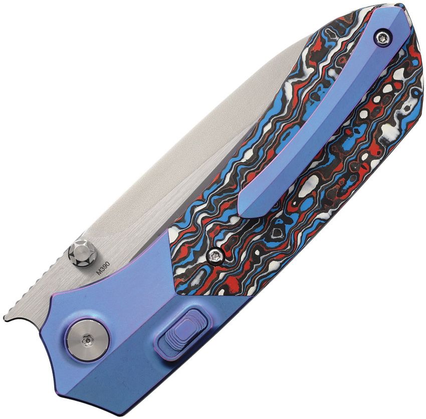 REMETTE - Meteor Button Linerlock Ti/CF - 30