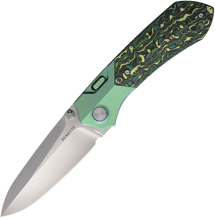 REMETTE - Meteor Button Linerlock Ti/CF - 30