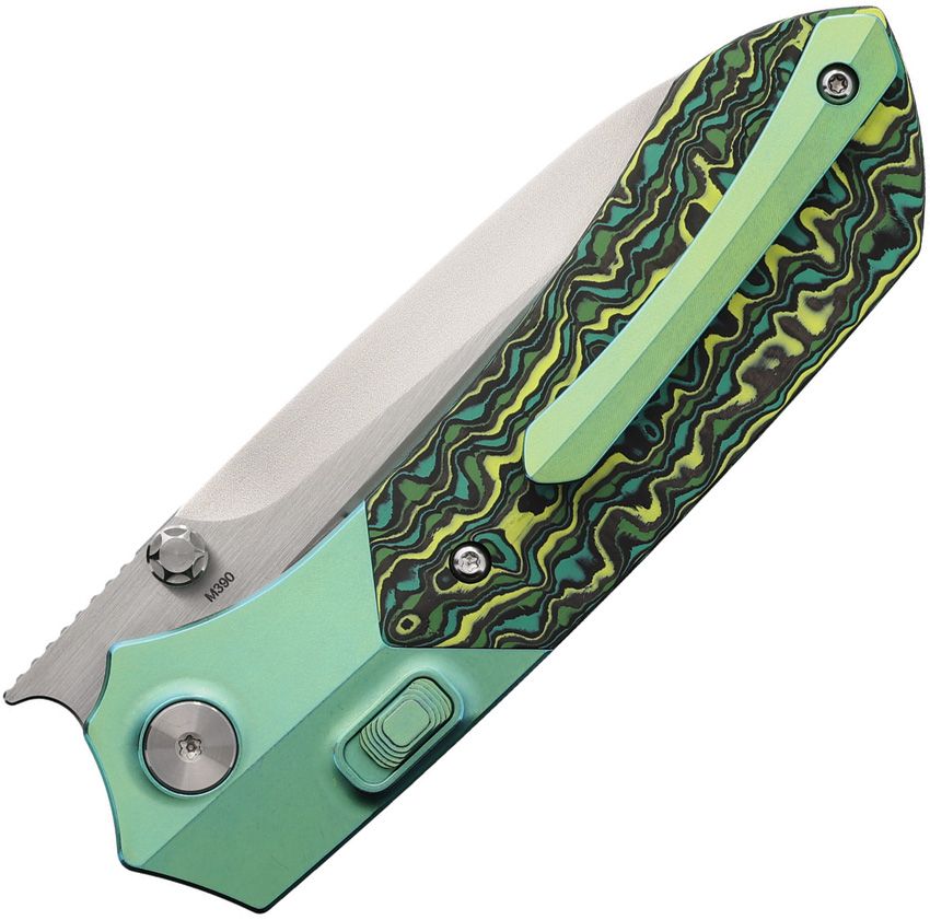 REMETTE - Meteor Button Linerlock Ti/CF - 30