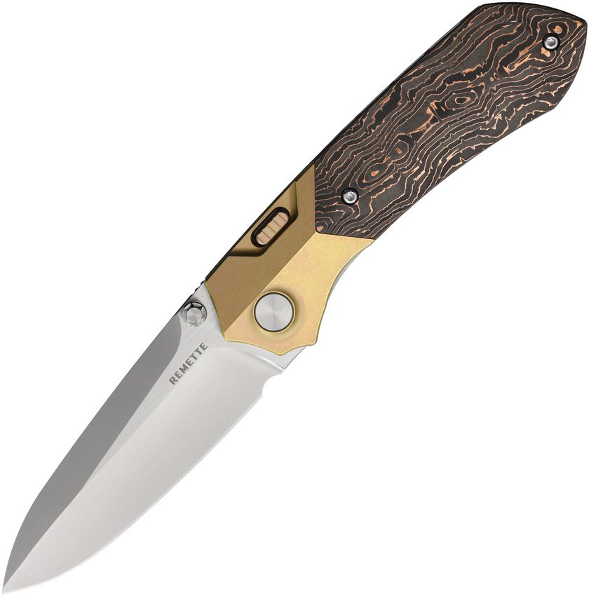 REMETTE - Meteor Button Linerlock Ti/CF - 30