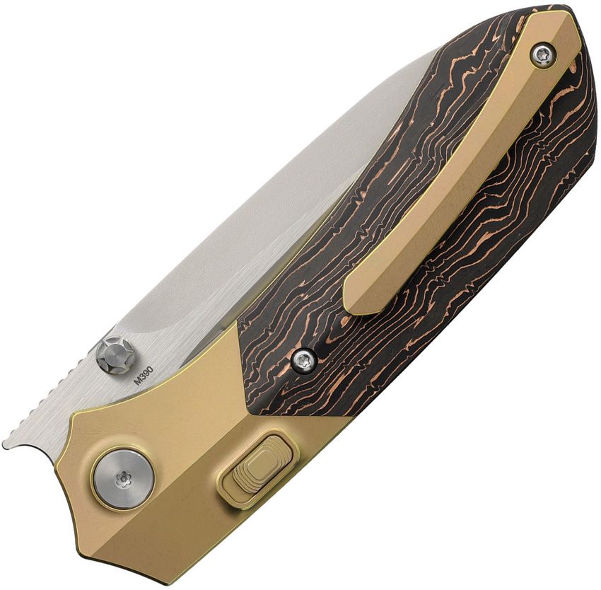 REMETTE - Meteor Button Linerlock Ti/CF - 30