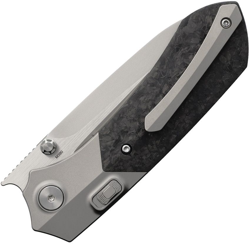 REMETTE - Meteor Button Linerlock Ti/CF - 30