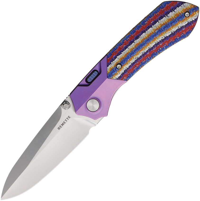 REMETTE - Meteor Button Linerlock Ti/CF - 30