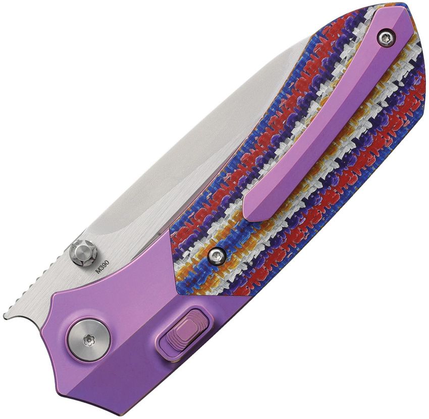 REMETTE - Meteor Button Linerlock Ti/CF - 30