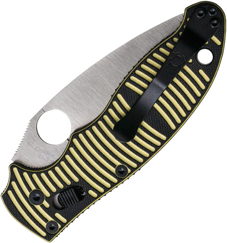 SPYDERCO - Manix 2 Ball Bearing Lock Yellow - CPM MagnaCut