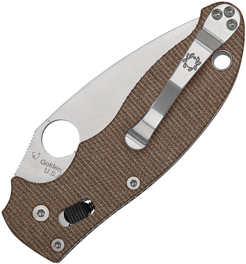 SPYDERCO - Manix 2 Ball Bearing Lock Micarta - CPM Cru-Wear