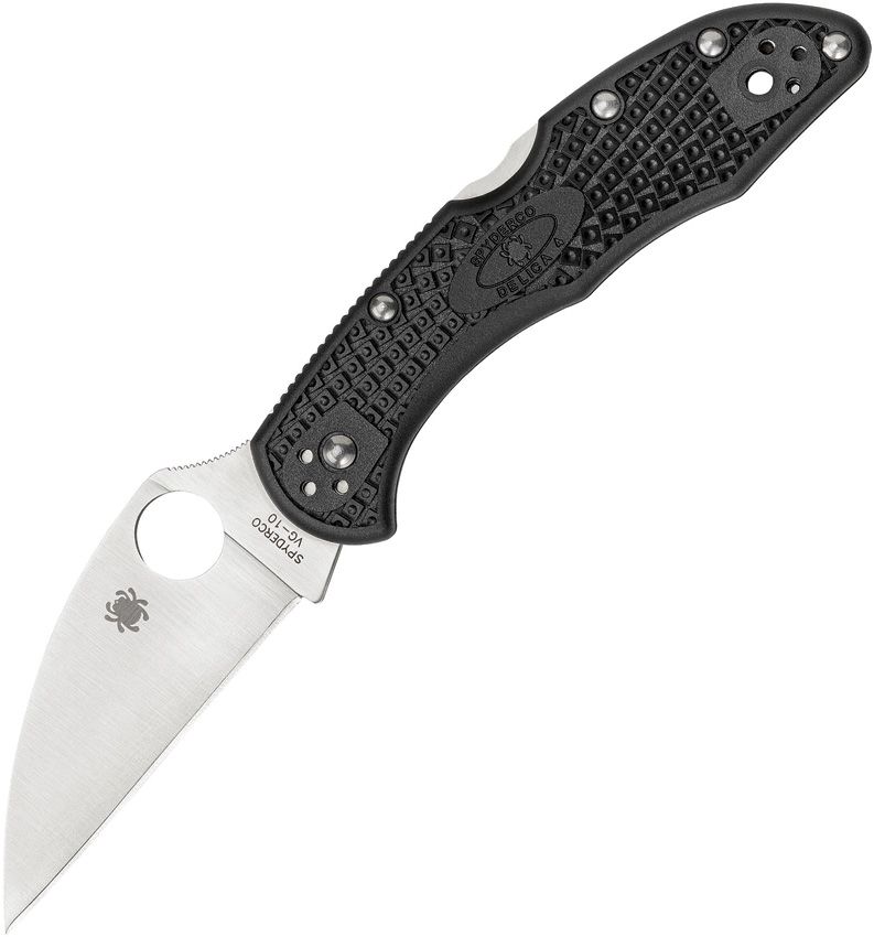 SPYDERCO - Delica Lockback Black - VG-10 Wharncliffe - SC11FPWCBK