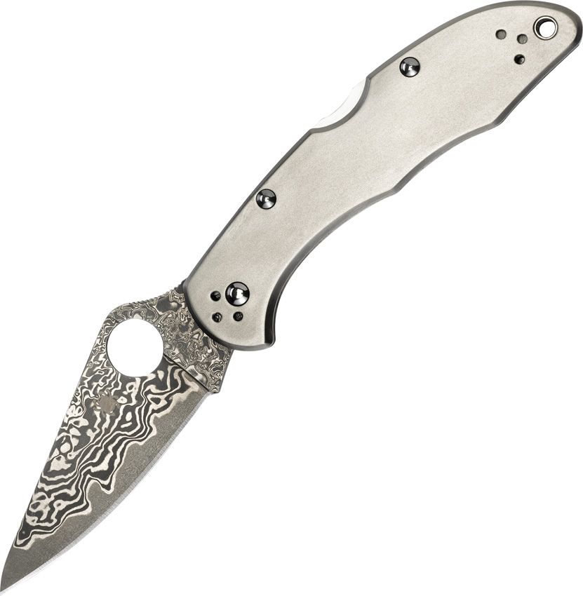 SPYDERCO - Delica 4 Lockback Damascus - SC11TIPD