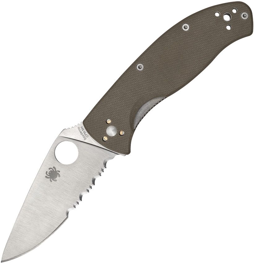 SPYDERCO - Tenacious Linerlock Brown G10 CPM-M4