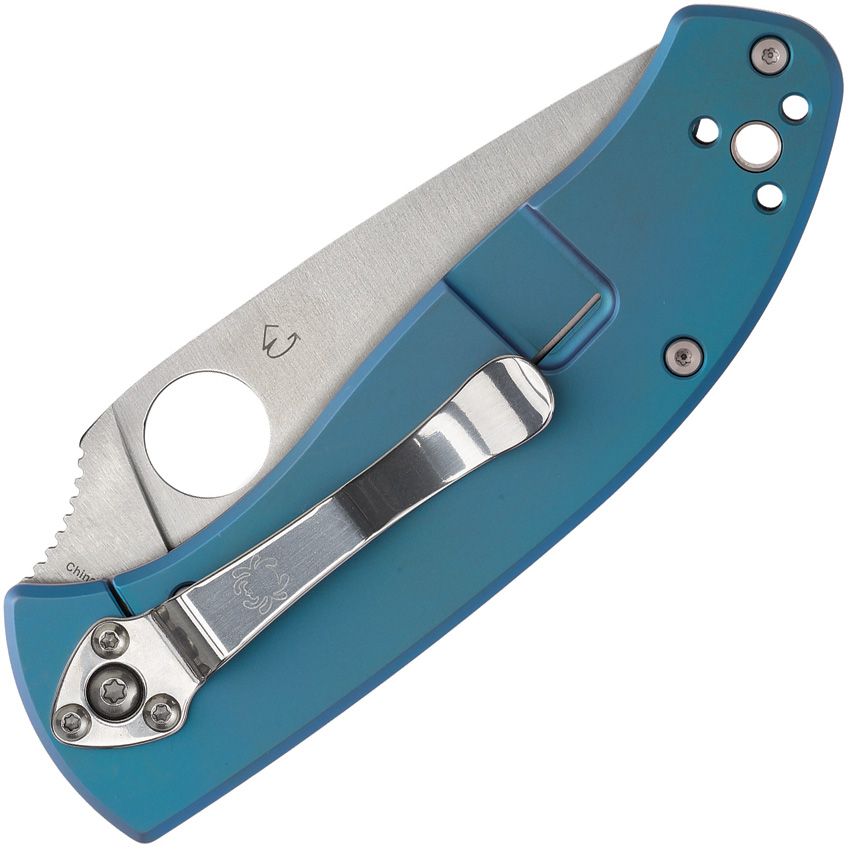 SPYDERCO - Tenacious R.I.L. Titanium Blue 8Cr13MoV