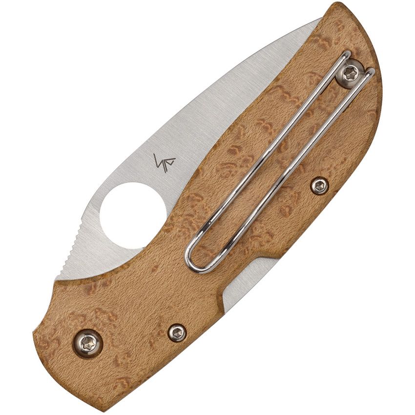 SPYDERCO - Chapparal Lockback - SC152WDP - CTS-XHP Stainless - Birds Eye Maple