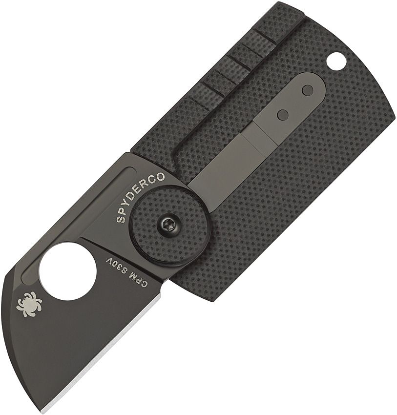 SPYDERCO - Dog Tag Non-Locking Folder - CPM S30V - SC188CFBBKP