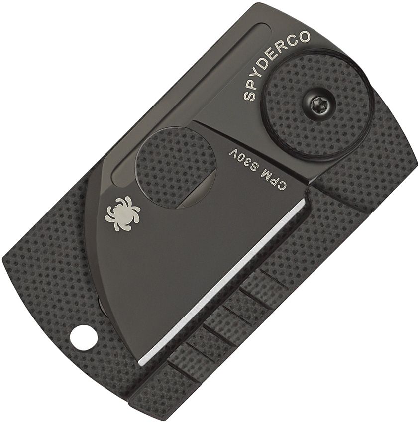 SPYDERCO - Dog Tag Non-Locking Folder - CPM S30V - SC188CFBBKP