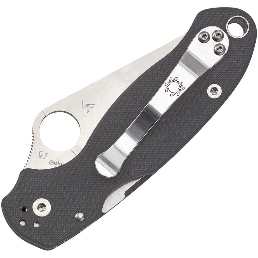 SPYDERCO Para 3 Compression Lock Gray - Maxamet tool steel