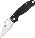 SPYDERCO Para 3 Satin Blade - Full serrated - S45VN Stainless