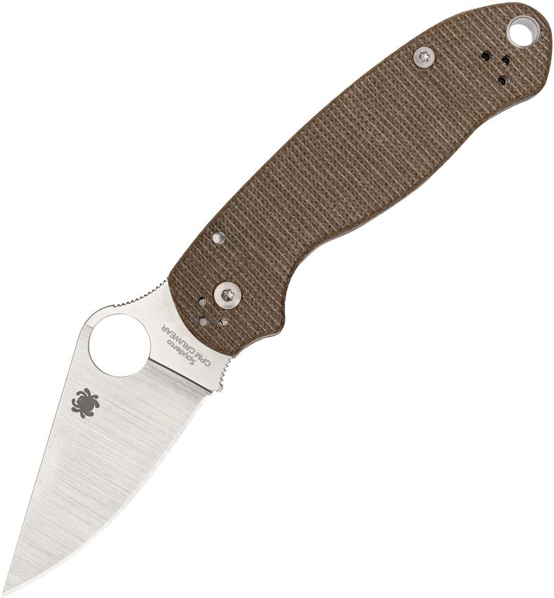 SPYDERCO Para 3 Compression Lock Brown - CPM Cru-Wear