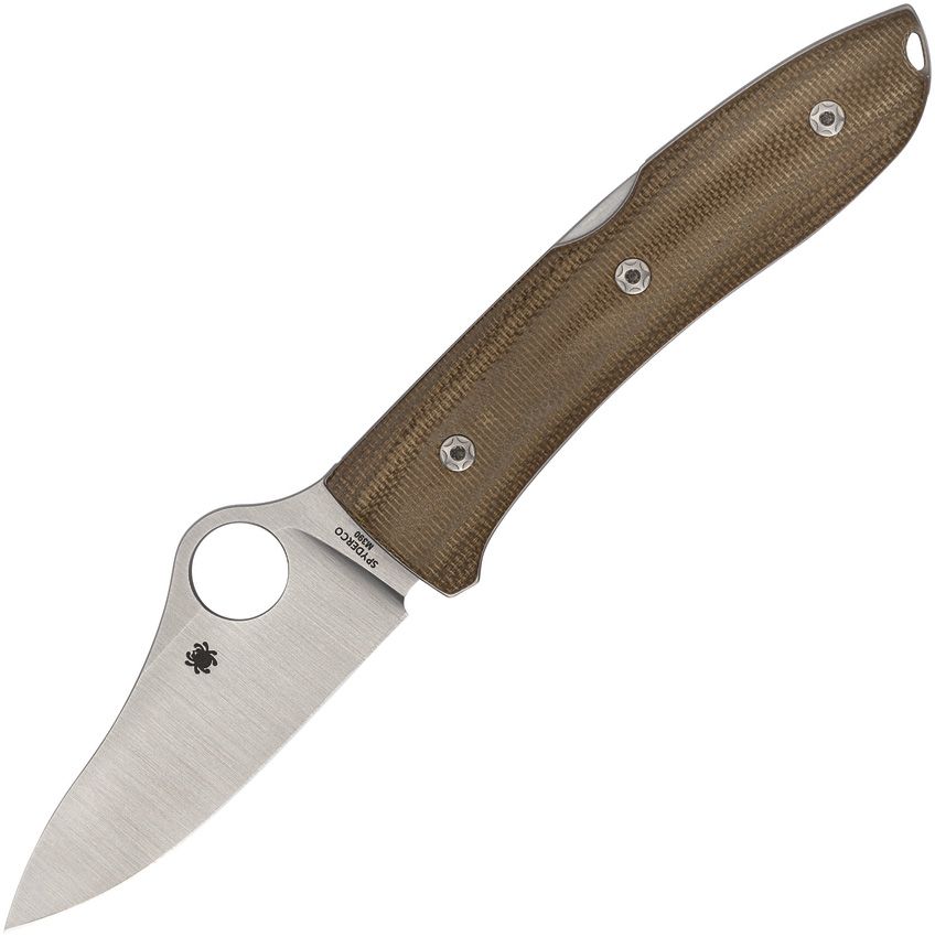 SPYDERCO - SpyOpera Lockback Brown Micarta - Bohler M390