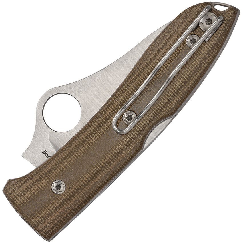 SPYDERCO - SpyOpera Lockback Brown Micarta - Bohler M390
