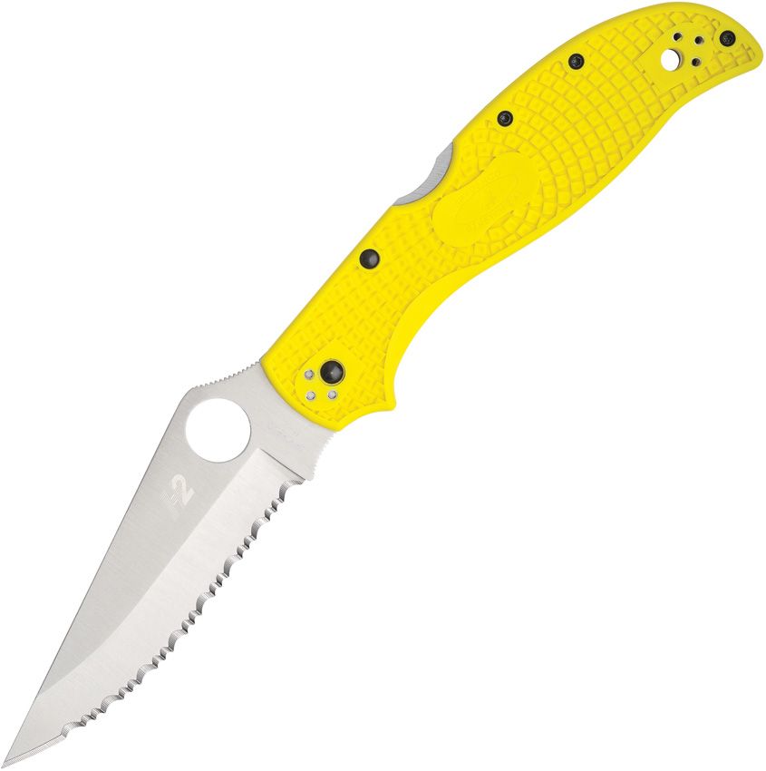 SPYDERCO - Stretch 2 XL Lockback Yellow Serrated - H2 Steel