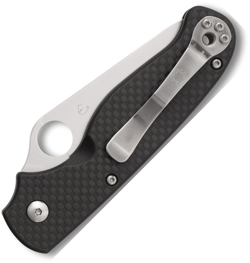 SPYDERCO - ButtonUp Button Lock Black Carbon Fiber/G10 - 8Cr13MoV