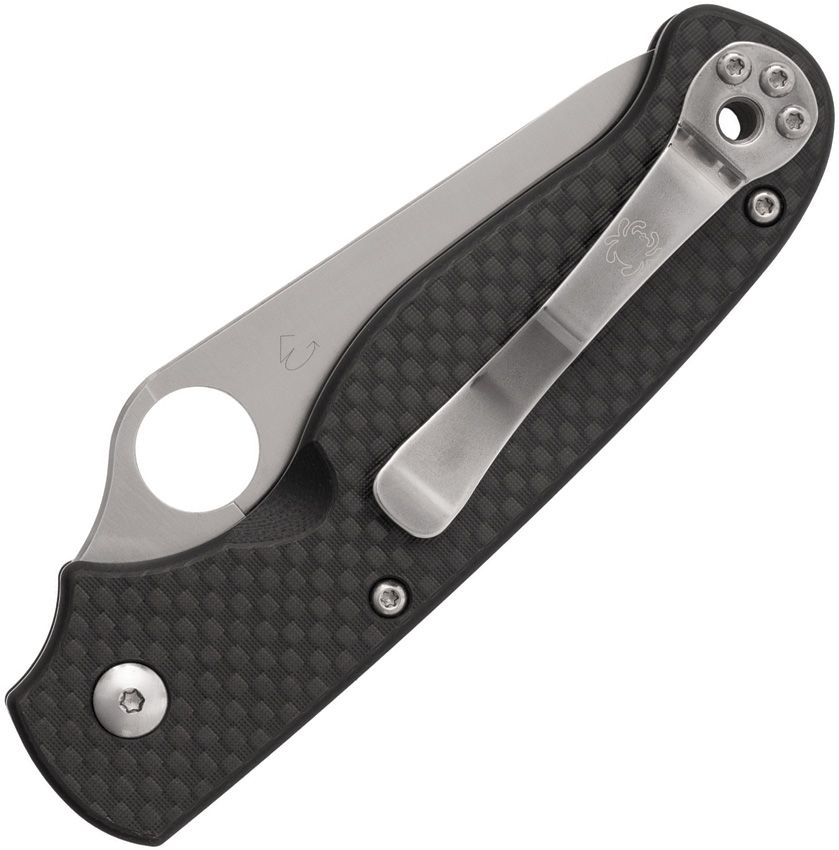 SPYDERCO - ButtonUP Button Lock - Carbon Fiber - 8Cr13MoV