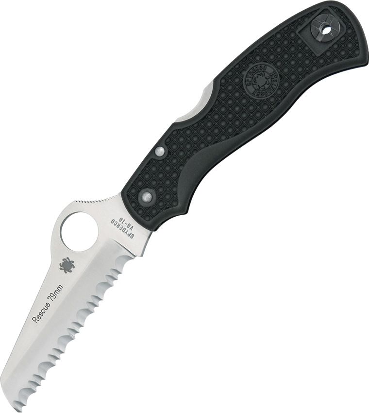 SPYDERCO - Rescue Lockback 79mm Black - VG-10