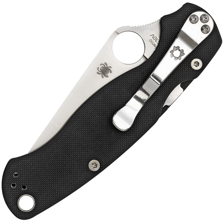 SPYDERCO - Para Military 2 Black G10 Left - S45VN