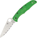 SPYDERCO - Pacific Salt 2 Lockback Green Serrated - LC 200 N Tool Steel