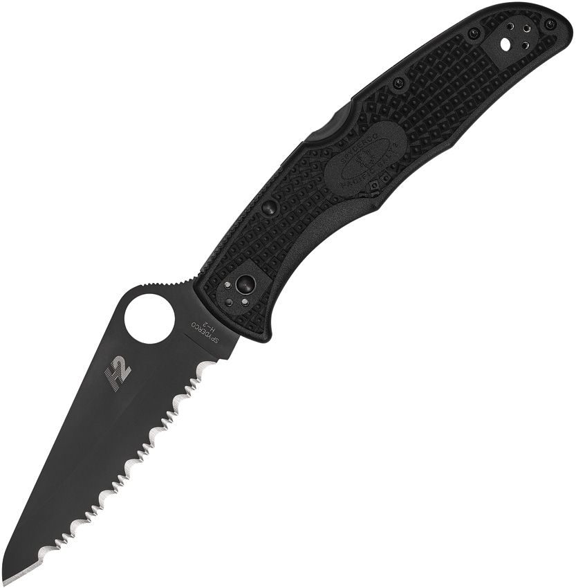 SPYDERCO - Pacific Salt 2 Lockback Serrated - H2 Steel