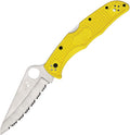 SPYDERCO - Pacific Salt 2 Lockback Yellow - Serrated - H2 Steel