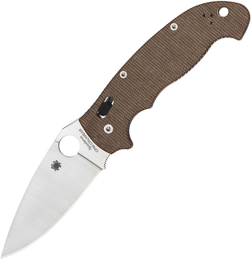 SPYDERCO - Manix 2 XL Brown Canvas Micarta - CPM Cru-Wear