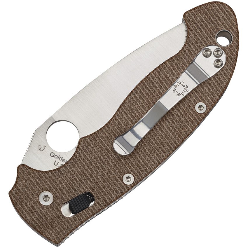 SPYDERCO - Manix 2 XL Brown Canvas Micarta - CPM Cru-Wear