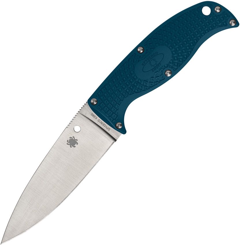 SPYDERCO - Enuff 2 Fixed Blade Blue K390 steel - SCFB31PBL2K390