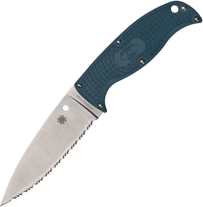 SPYDERCO - Enuff 2 Fixed Blade Blue K390 steel - SCFB31SBL2K390